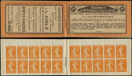 CARNETS (N° Yvert) - 158-C2    Semeuse Camée,  5c. Orange, N°158a, T IIA, S. 11, L'ILLUSTRATION, TB - Autres & Non Classés