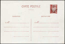 Let TIMBRES DE LIBERATION - DELLE 29E : CP Entier 1f20 Brun-rouge, Surch. T II, TB - Libération