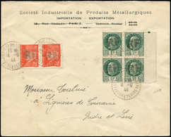 Let TIMBRES DE LIBERATION - LIGNIERES DE TOURAINE 3 : 70c. Orange PAIRE Et N°8 2f. Vert BLOC De 4 Obl. Càd 4/9/44 S. Env - Liberación