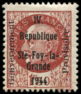 * TIMBRES DE LIBERATION - SAINTE FOY LA GRANDE 1 : 1f50 Brun-rouge, T I, "G", TB - Liberación