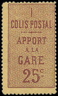 * COLIS POSTAUX  (N° Et Cote Maury) - 1    25c. Brun Sur Jaune, Dent. 13 1/2, TB - Nuevos