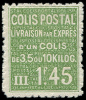 * COLIS POSTAUX  (N° Et Cote Maury) - 95   1f45 Vert-jaune, Livraison Par Exprès, TB - Neufs