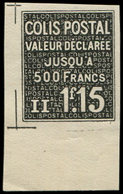 ** COLIS POSTAUX  (N° Et Cote Maury) - 151  1f15 Noir, NON DENTELE Bdf, TB. C - Nuevos