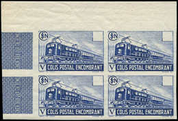 ** COLIS POSTAUX  (N° Et Cote Maury) - 170 Colis Encombrant, BLOC De 4 NON DENTELE Cdf, TB - Nuevos