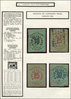 COLIS POSTAUX DE PARIS  (N° Et Cote Maury) - Colis Postaux De Paris 4 Vignettes Des Messageries Parisiennes De 1890, Don - Otros & Sin Clasificación