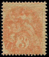 ** VARIETES - 109j  Blanc,  3c. Orange, Impression DOUBLE, Papier GC, Grande Rareté, TB. C - Neufs