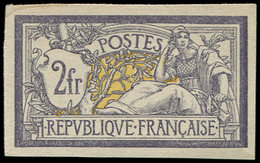 (*) VARIETES - 122   Merson,  2f. Violet Et Jaune, NON DENTELE, TB. Br - Neufs