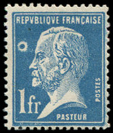 ** VARIETES - 179a  Pasteur,  1f. Bleu, ANNEAU LUNE, TB, N° Maury - Nuevos