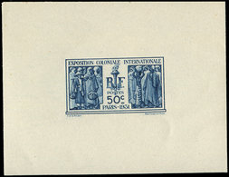 ** VARIETES - 274A  Expo Coloniale, 50c. Bleu Hélio, NON EMIS, FG ND, TB, Cote Et N° Maury - Nuevos