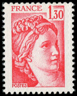 ** VARIETES - 2059a  Sabine, 1,30 Rouge, SANS PHOSPHO, TB. J - Nuevos