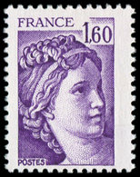 ** VARIETES - 2060a  Sabine, 1,60 Violet, SANS PHOSPHO, TB. C - Nuevos