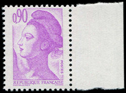 ** VARIETES - 2242   Liberté, 0,90 Violet Clair, SANS PHOSPHO, Bdf, TB. J - Nuevos