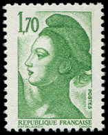 ** VARIETES - 2318a  Liberté, 1,70 Vert, SANS PHOSPHO, TB. J - Nuevos