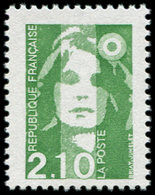 ** VARIETES - 2622a  Briat,  2,10 Vert, SANS PHOSPHO, TB. J, Cote Spink - Nuevos