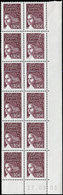 ** VARIETES - 3575   Luquet, 1,90 Brun-prune, BLOC De 12 CD 17/9/03, PLI ACCORDEON Sur 5 Ex., TB - Nuevos