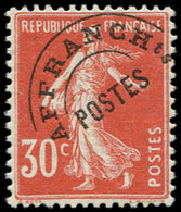 * VARIETES - Préo 58    30c. Rouge, Impression RECTO-VERSO, TB - Nuevos