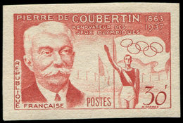 ** ESSAIS DE COULEURS NON DENTELES - 1088   Pierre De Coubertin, ESSAI De COULEUR NON DENTELE, TB - Autres & Non Classés