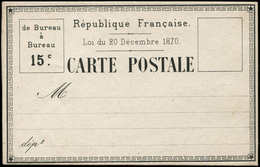 Let ENTIERS POSTAUX - CP Essai, Loi Du 20/12/70 Au Lieu De 72, N°ESS5B, TB - Otros & Sin Clasificación