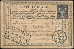 Let ENTIERS POSTAUX - N°89 Obl. PARIS 18/10/77 S. CP, Taxe 15 DOUBLE Trait Et Cachet "Affranchissement Insuffisant", TB - Other & Unclassified