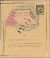 Let ENTIERS POSTAUX - Chaplain, 50c. Noir, CL N°E3, Essai Papier Chamois, Plan Bleu, Rose Et Rose Clair, Surch. ANNULE,  - Neumáticos