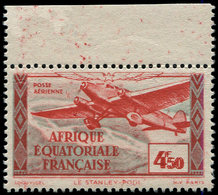 * A.E.F. PA 34 : 4f50 Rouge-brique Et Bleu-gris, DOUBLE Impression De La Valeur, Bdf, TB. C - Autres & Non Classés