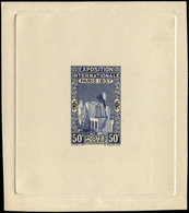 ALGERIE Expo Paris 1937, épreuve D'artiste 50c. En Bleu D'un Premier Projet NON EMIS, TB - Covers & Documents