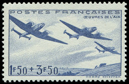 ** ALGERIE 245c : 1f50 + 3f50 Bleu-gris, SANS Les Surcharges ALGERIE Et RF, TB - Cartas & Documentos