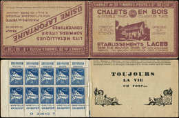 ALGERIE Carnet 12A : 50c. Bleu, S. 120, CHALETS EN BOIS/LAFONTAINE, TB, Cote Et N° Maury - Other & Unclassified