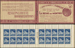 ALGERIE Carnet 13B : 50c. Bleu, S. 144, REINE DES MONTRES, TTB, Cote Et N° Maury - Autres & Non Classés