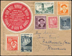 Let ANDORRE 138 Et 142 Obl. SOLDEU 28/9/55 S. Env. Avec 5 TP D'Andorre Espagnol Non Obl., TB - Cartas & Documentos