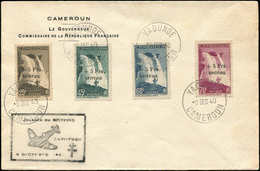 Let CAMEROUN 236/39 : Spitfire, Obl. YAOUNDE 8/12/40 S. Env., Cachet "Journée Du Spitfire", TB - Autres & Non Classés