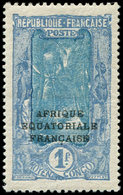 ** CONGO 101a : (1f25) Sur 1f. Bleu Et Outremer, SANS La Surch. De La Nouvelle Valeur, TB - Autres & Non Classés