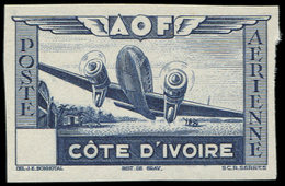 COTE D'IVOIRE PA : Type E De 1942, Essai En Bleu SANS Faciale, TB - Otros & Sin Clasificación