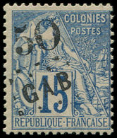 * GABON 4 : 50 Sur 15c. Bleu, TB. Br - Autres & Non Classés