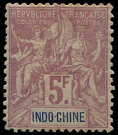 * INDOCHINE 16 : 5f. Violet, TB - Other & Unclassified