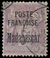 MADAGASCAR 22 : 5f. Violet, Oblitéré, TB - Autres & Non Classés