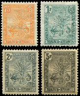 * MADAGASCAR 74/77 : 75c. Orange, 1f. Vert, 2f. Ardoise Et 5f. Noir, TB - Autres & Non Classés