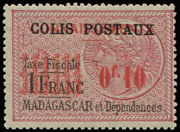 * MADAGASCAR Colis Px 2 : 0f.10 Sur 1f. Rose Et Noir, TB - Other & Unclassified