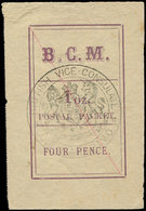 (*) MADAGASCAR Courrier Consulaire Britannique8 : 1oz./POSTAL PACKET/4p., Annulation à La Plume Rouge, TB, Cote Et N° Ma - Other & Unclassified