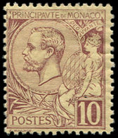 * MONACO 14 : 10c. Brun Sur Jaune, Albert Ier, TB - ...-1885 Préphilatélie