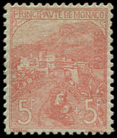 * MONACO 33 : 5f. + 5f. Rose Sur Verdâtre, Quasi **, TB - ...-1885 Prephilately