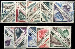 ** MONACO 453/72 : Timbres Taxe Triangulaires Surchargés, En Paires Se Tenant, TB - ...-1885 Prephilately