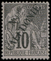 * NOUVELLE CALEDONIE 25 : 10c. Noir Sur Lilas, Bon Centrage, TTB - Used Stamps