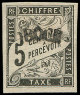 * OBOCK Taxe 1a : 5c. Noir, Réimpression, TB - Other & Unclassified