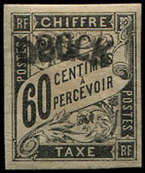 * OBOCK Taxe 4 : 60c. Noir, TB - Other & Unclassified