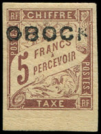 * OBOCK Taxe 18 : 5f. Marron, Petit Bdf, TB - Other & Unclassified