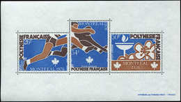 ** POLYNESIE FRANCAISE BF 3 : J.O De Montréal, TB - Blocks & Sheetlets