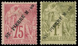(*) SAINT PIERRE ET MIQUELON 29/30 : 75c. Rose Et 1f. Olive, TB - Used Stamps