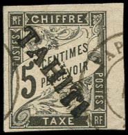 TAHITI Taxe 5 : 5c. Noir, Obl., TB - Other & Unclassified