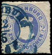 ALLEMAGNE (ANCIENS ETATS) OLDENBOURG 18a : 2g. Bleu, Percé En Lignes, Obl., TB - Oldenbourg